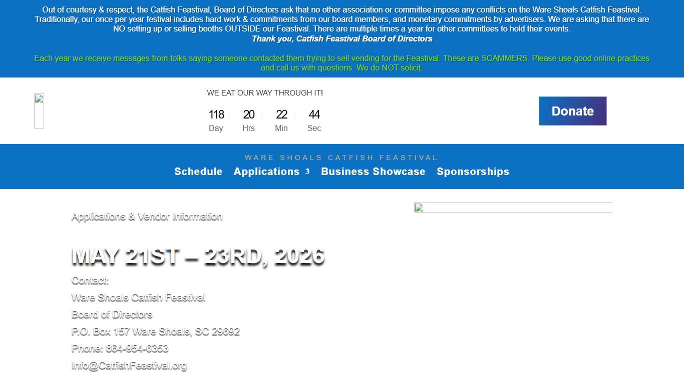 Application – Catfish Feastival